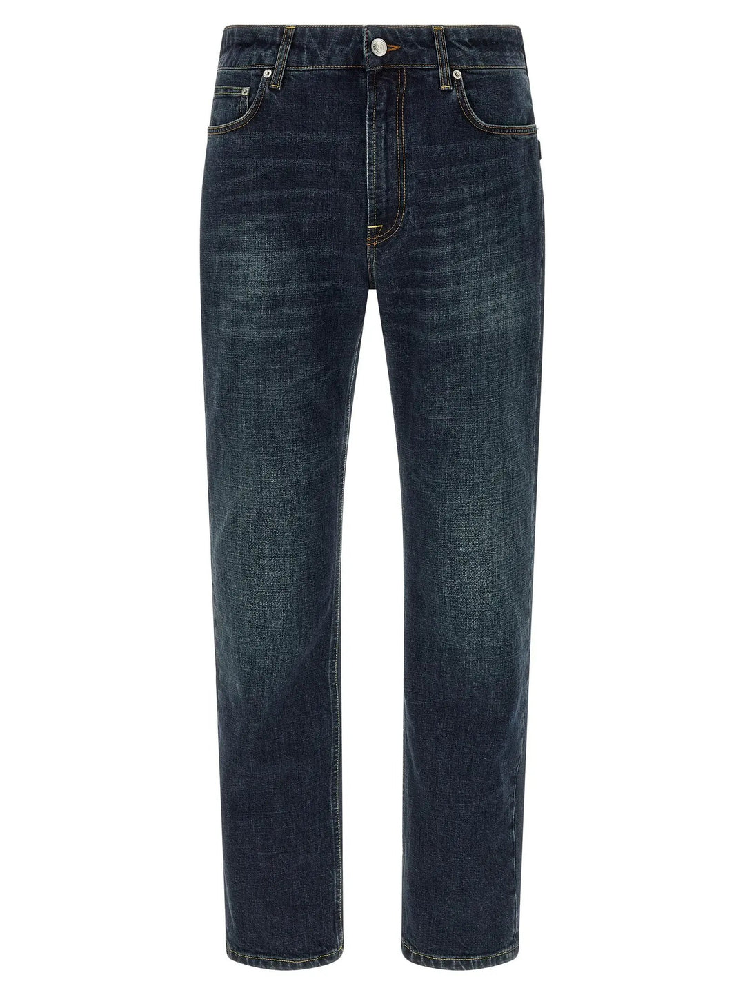 Department 5 Blue Cotton Straight-Leg Jeans