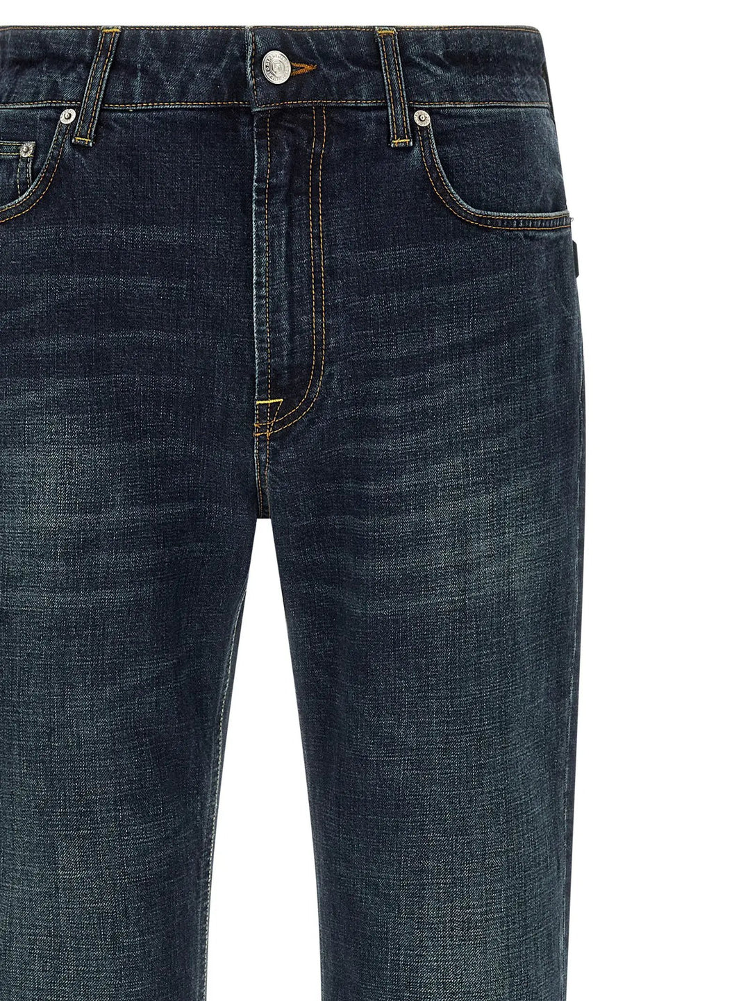 Department 5 Blue Cotton Straight-Leg Jeans