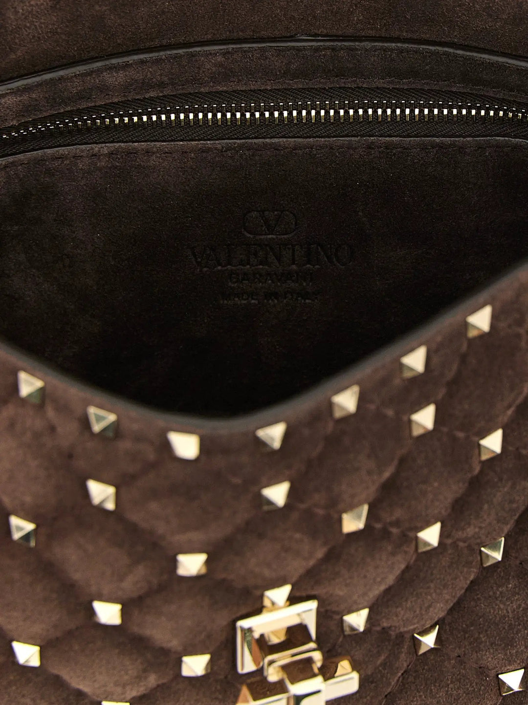 Valentino Garavani Brown Calfskin Crossbody Bag