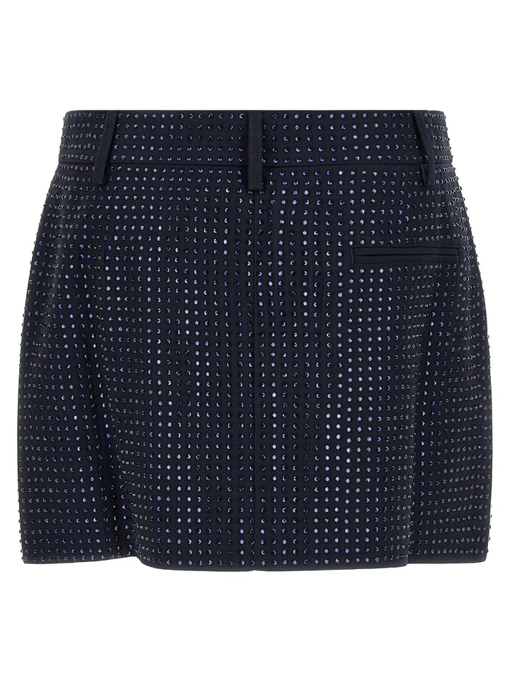 PINKO Blue Polyester Long Skirt