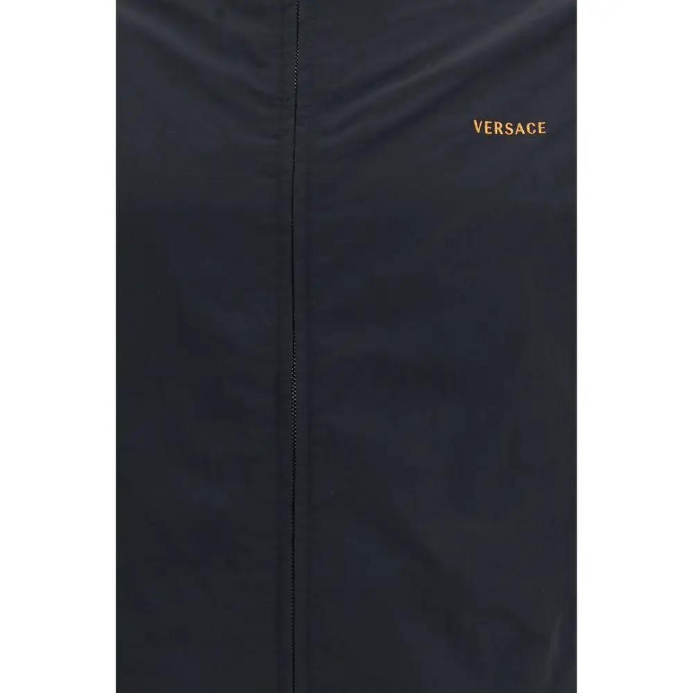 Versace Sample Sale | Versace Black Polyamide Bomber - | Designer outlet