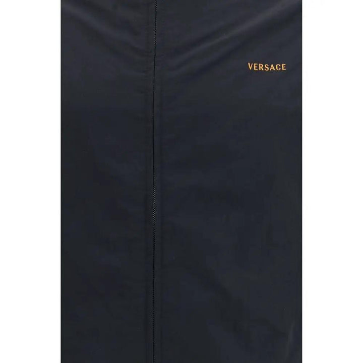 Versace Sample Sale | Versace Black Polyamide Bomber - | Designer outlet