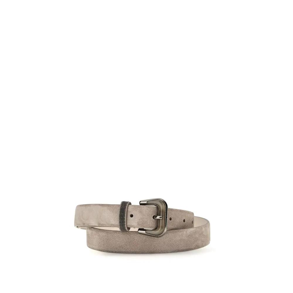 Brunello Cucinelli Sample Sale | Brunello Cucinelli Beige Calf Leather Bos Taurus Regular Belt - | Designer outlet
