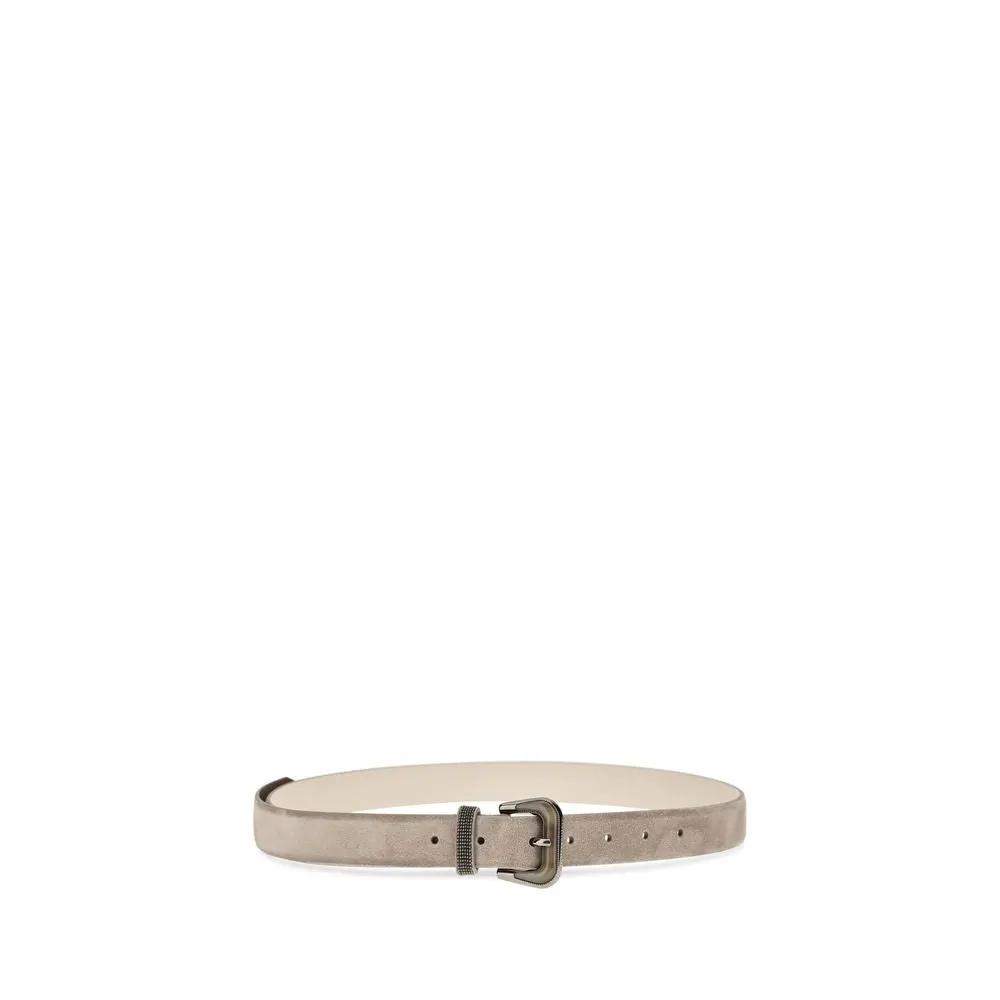Brunello Cucinelli Sample Sale | Brunello Cucinelli Beige Calf Leather Bos Taurus Regular Belt - | Designer outlet