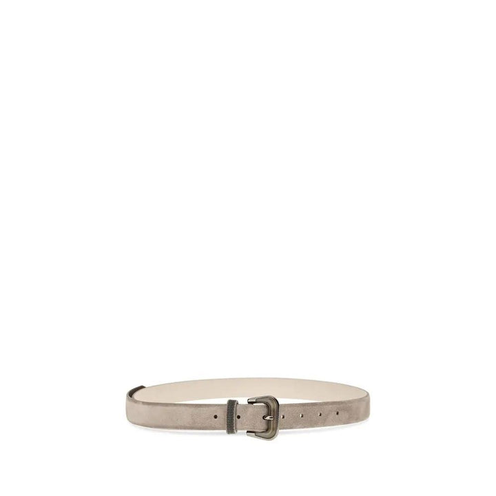 Brunello Cucinelli Sample Sale | Brunello Cucinelli Beige Calf Leather Bos Taurus Regular Belt - | Designer outlet