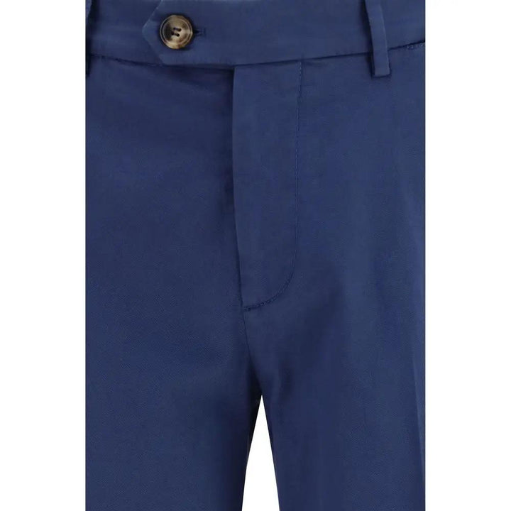 Brunello Cucinelli Sample Sale | Brunello Cucinelli Blue Cotton Pants - | Designer outlet