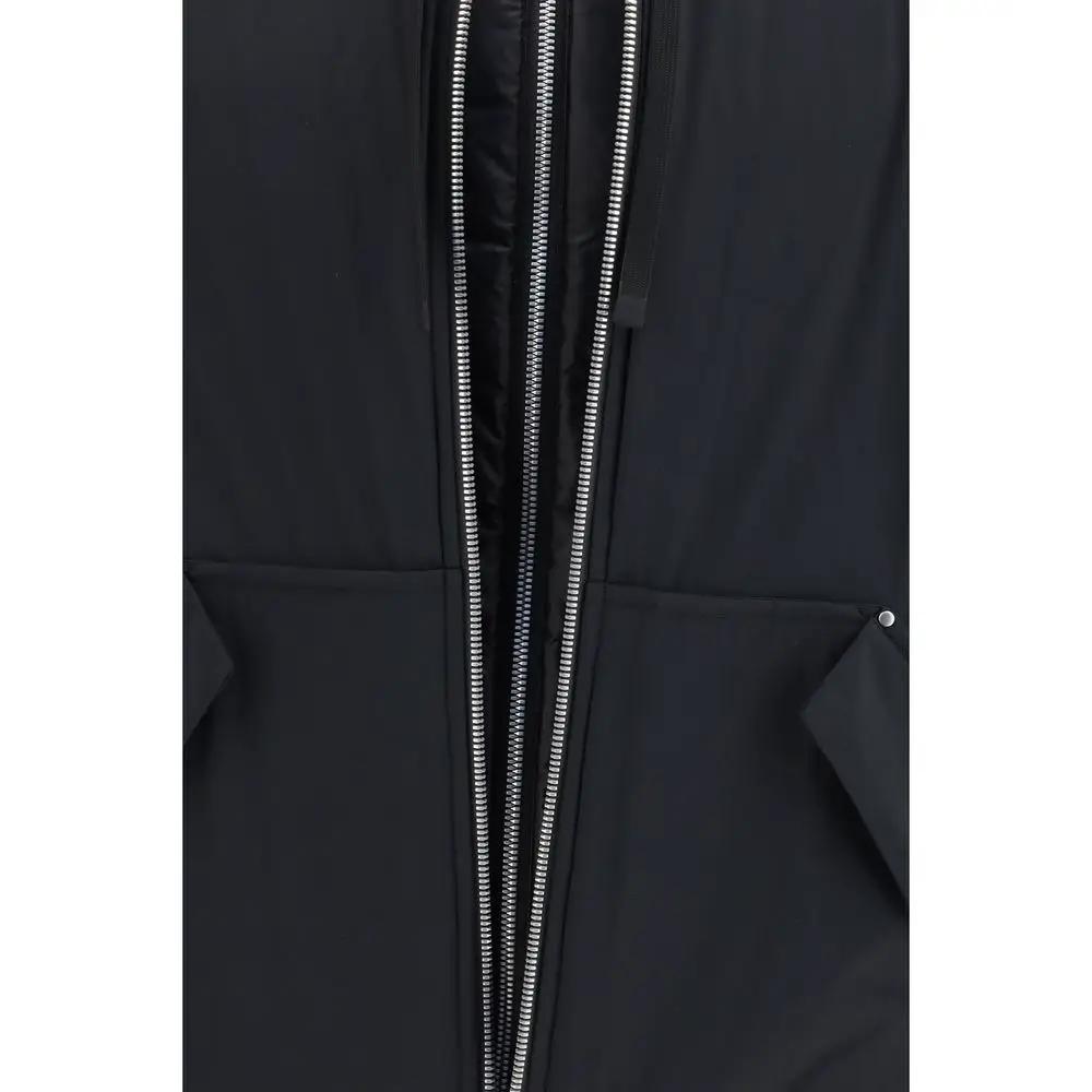 Moose Knuckles Black Nylon Full-Length Jacket