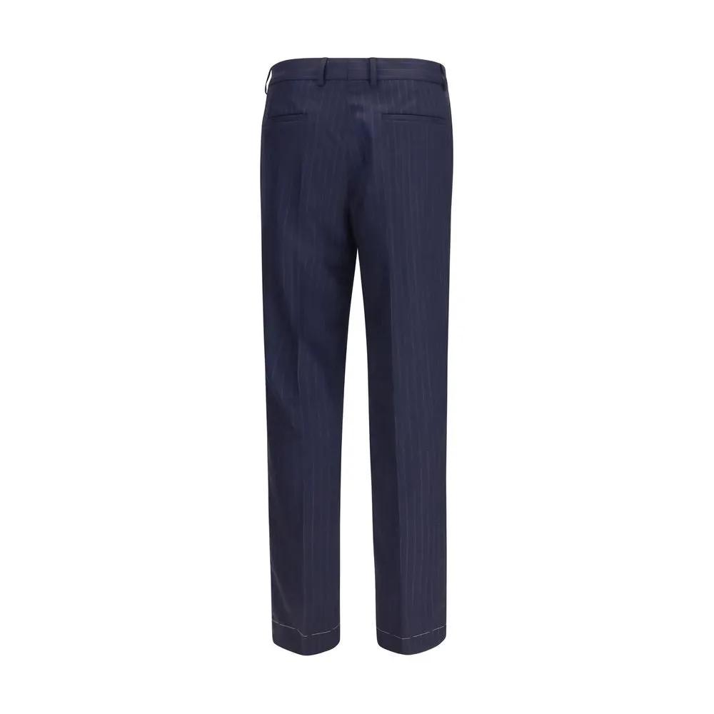 Brunello Cucinelli Sample Sale | Brunello Cucinelli Blue Wool Oves Aries Dress Pants - | Designer outlet