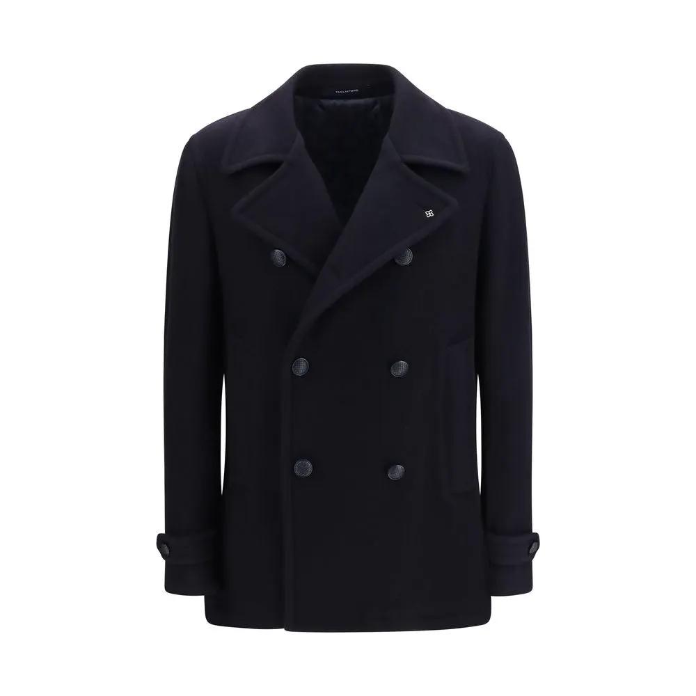 Tagliatore Sample Sale | Tagliatore Blue Wool Oves Aries Coat - | Designer outlet
