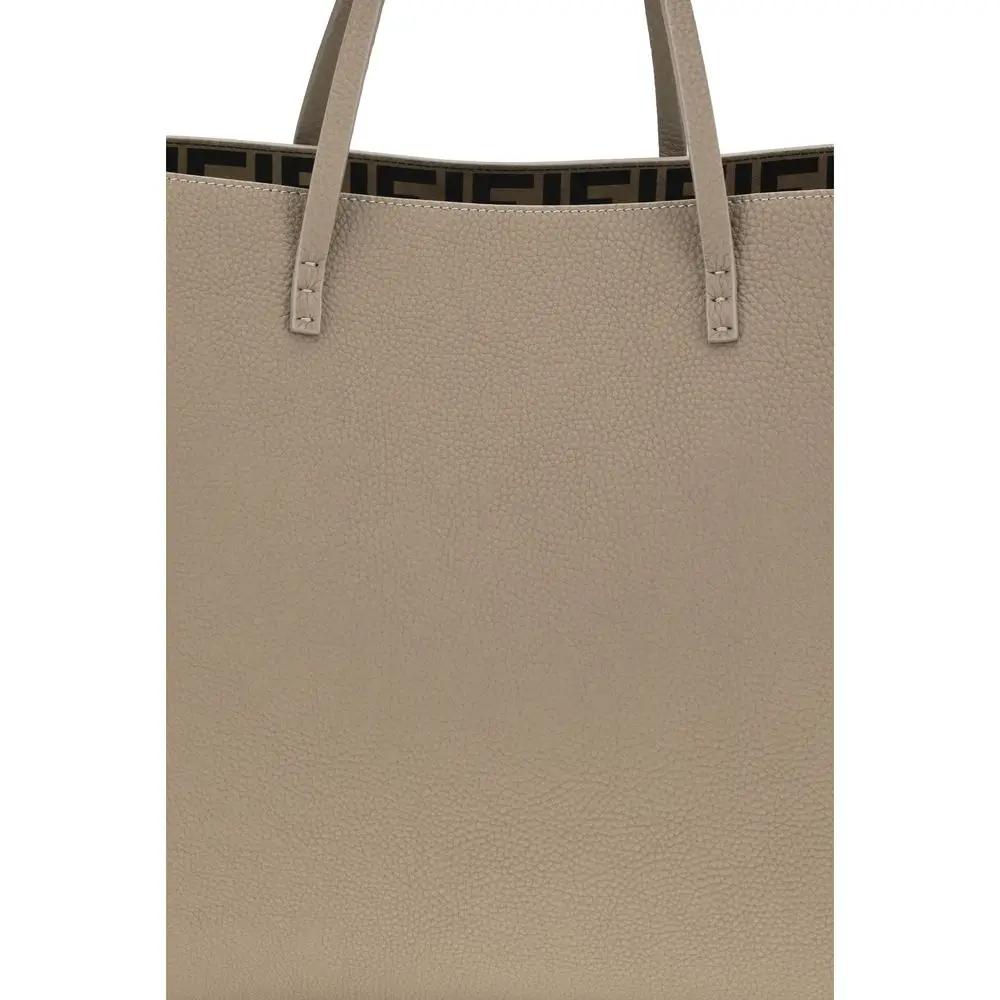 Fendi Beige Calf Leather Bos Taurus Shoulder Bag