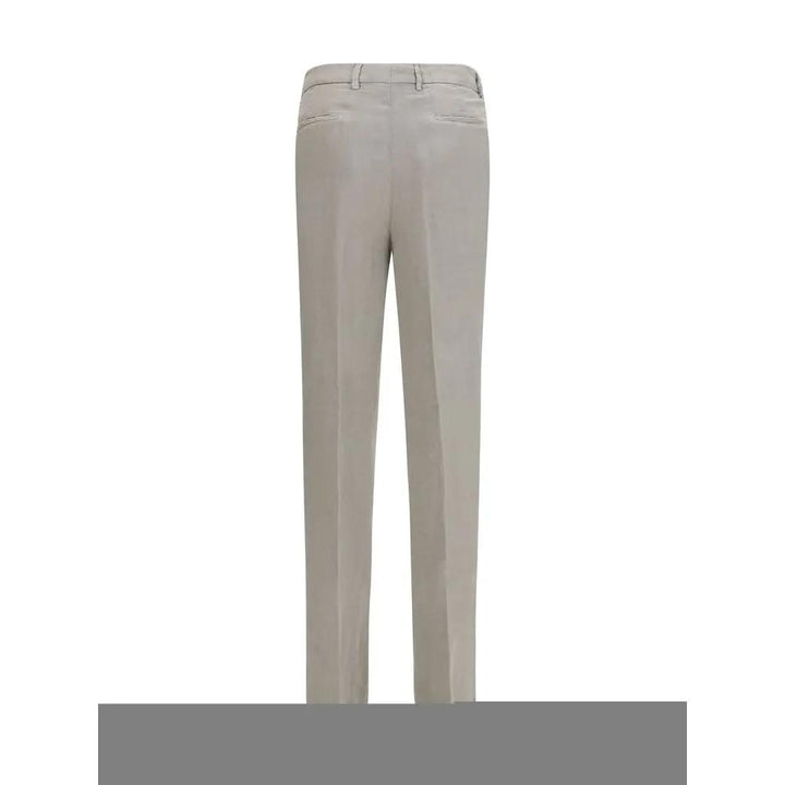Brunello Cucinelli Sample Sale | Brunello Cucinelli Gray Linen Casual Pants - | Designer outlet