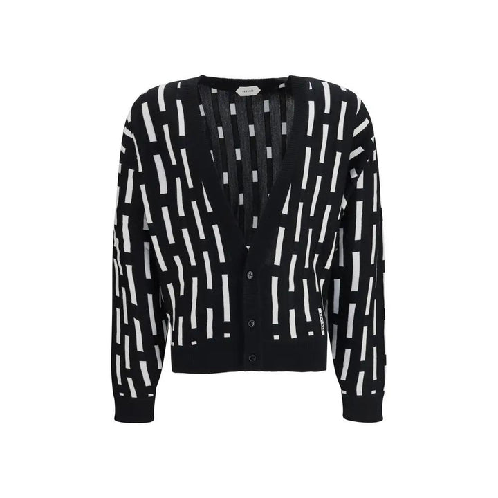 Versace Multicolor Wool Oves Aries Cardigan