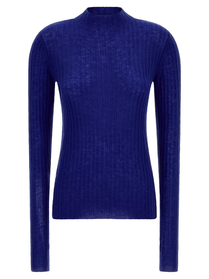 PINKO Blue Wool Cardigan