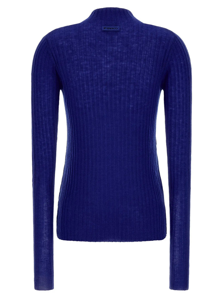 PINKO Blue Wool Cardigan
