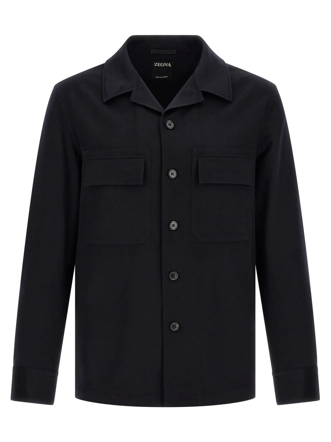 ZEGNA Blue Wool Blouse