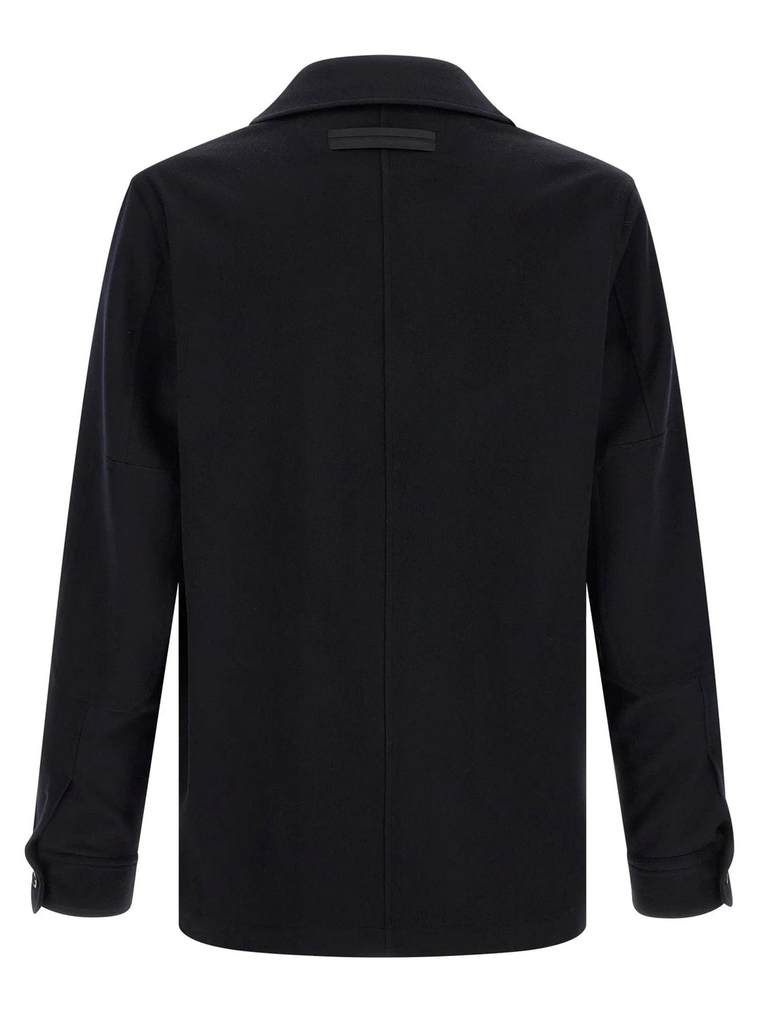 ZEGNA Blue Wool Blouse