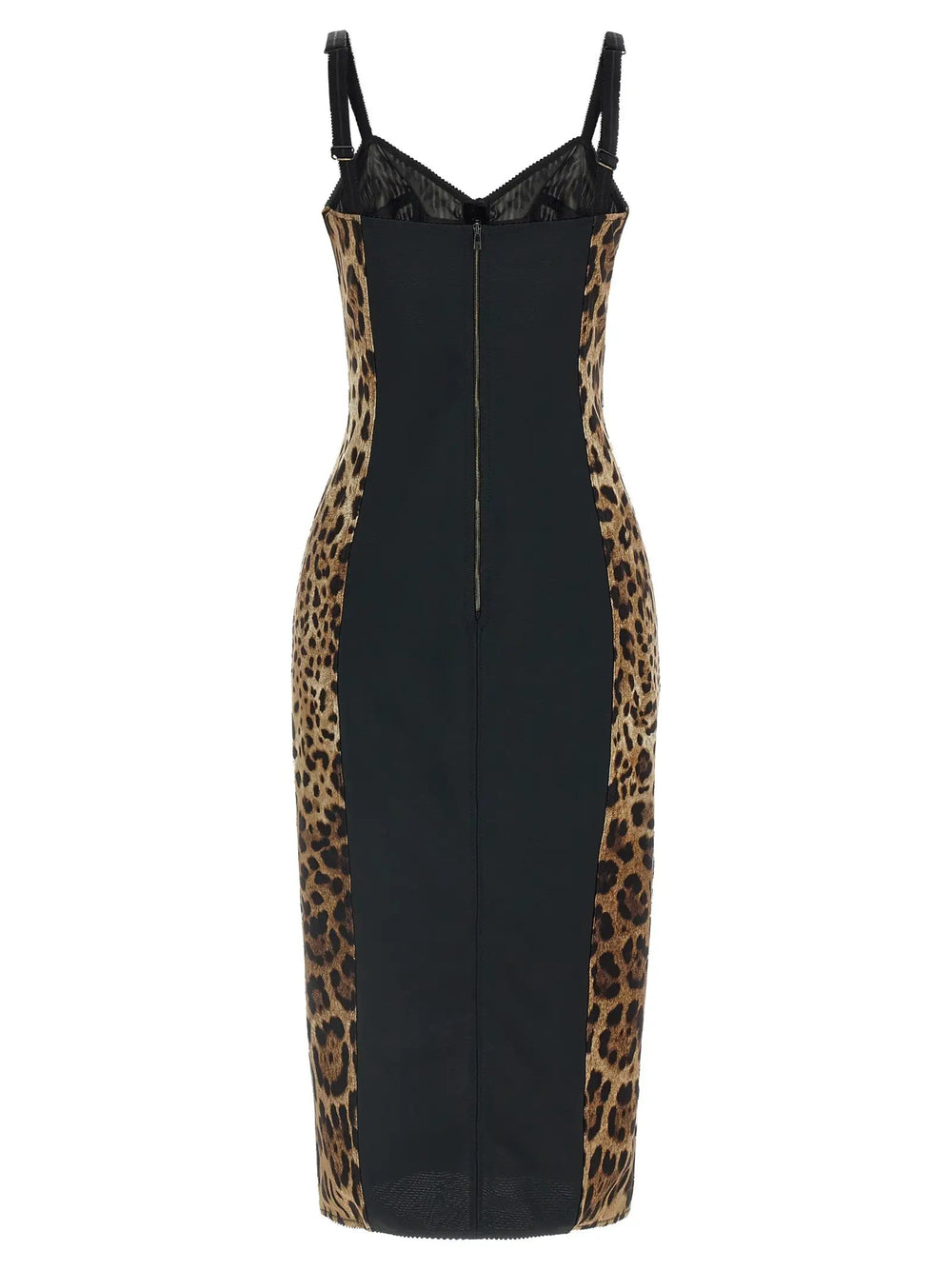 Dolce & Gabbana Sample Sale | Dolce & Gabbana Brown Polyamide Midi Dress - | Designer outlet