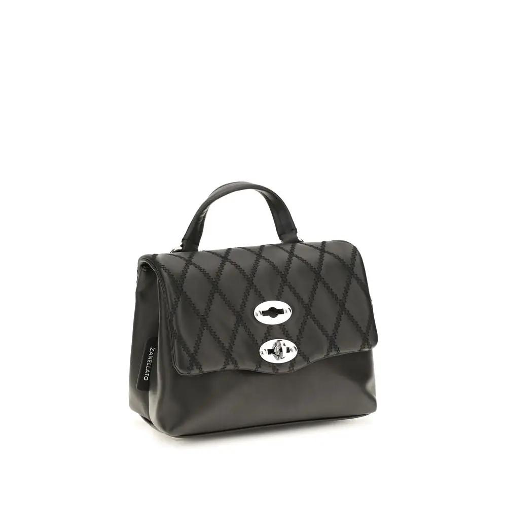 Zanellato Sample Sale | Zanellato Black Calf Leather Bos Taurus Shoulder Bag - | Designer outlet