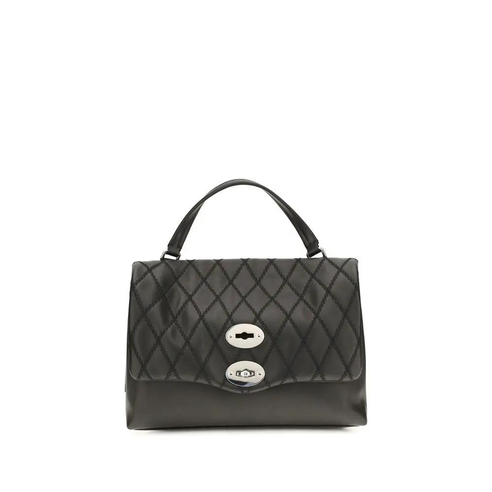 Zanellato Sample Sale | Zanellato Black Calf Leather Bos Taurus Shoulder Bag - | Designer outlet