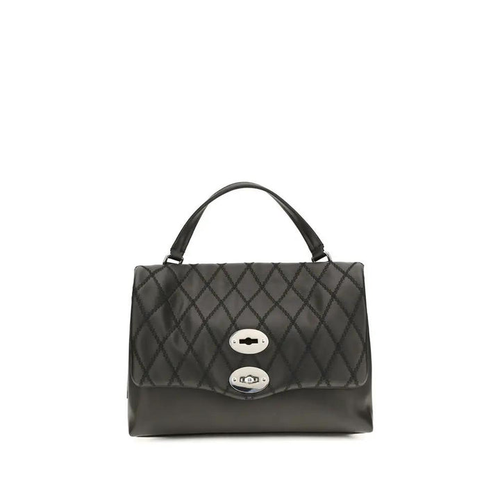 Zanellato Sample Sale | Zanellato Black Calf Leather Bos Taurus Shoulder Bag - | Designer outlet