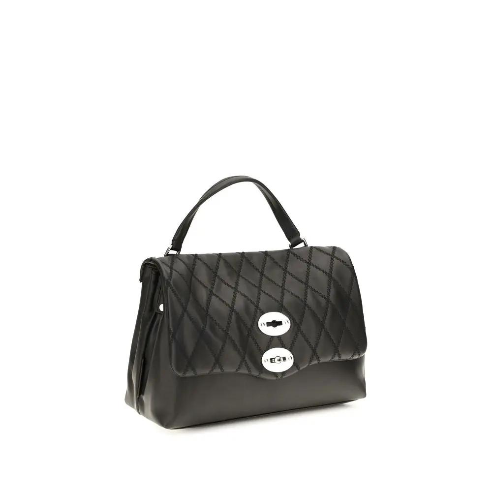 Zanellato Sample Sale | Zanellato Black Calf Leather Bos Taurus Shoulder Bag - | Designer outlet