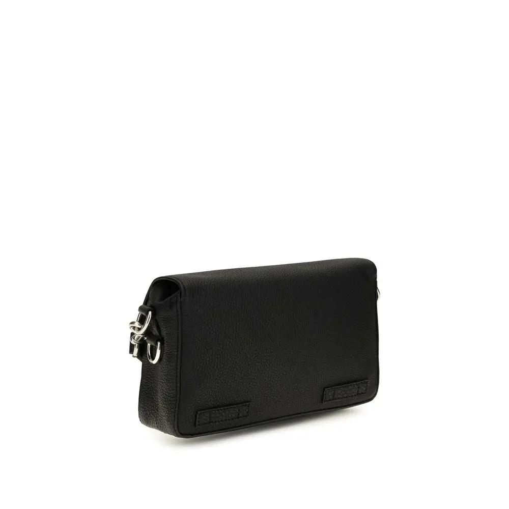 Fendi Sample Sale | Fendi Black Calf Leather Bos Taurus Shoulder Bag - | Designer outlet