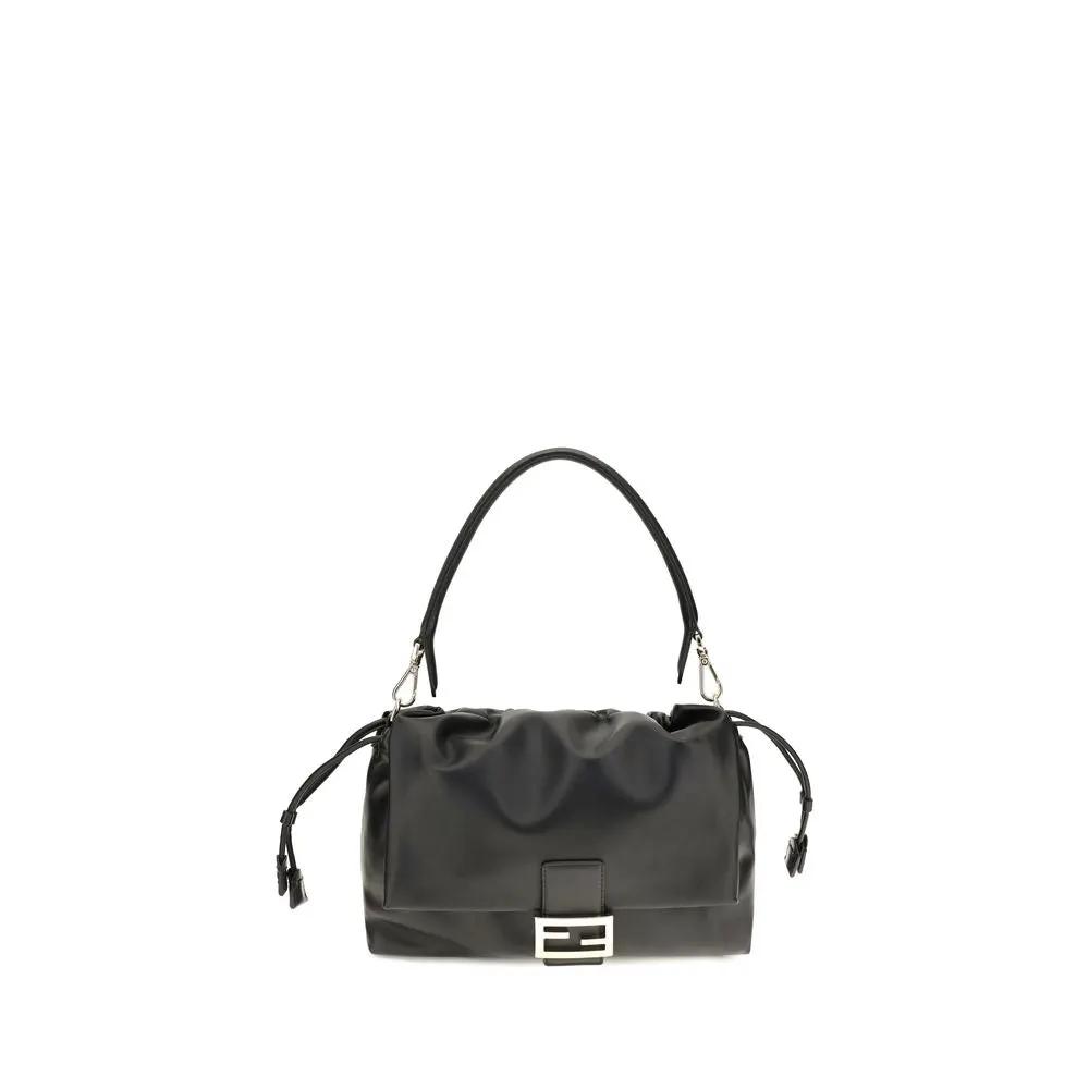 Fendi Sample Sale | Fendi Black Calf Leather Bos Taurus Shoulder Bag - | Designer outlet