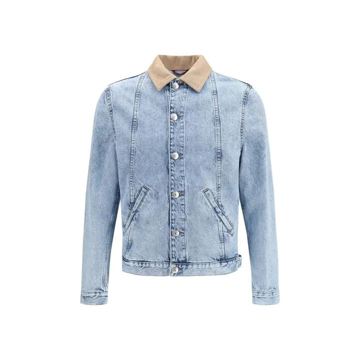 Brunello Cucinelli Sample Sale | Brunello Cucinelli Blue Cotton Denim Jacket - | Designer outlet