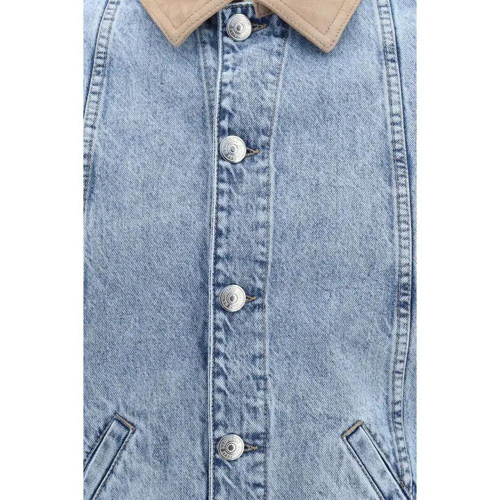 Brunello Cucinelli Sample Sale | Brunello Cucinelli Blue Cotton Denim Jacket - | Designer outlet
