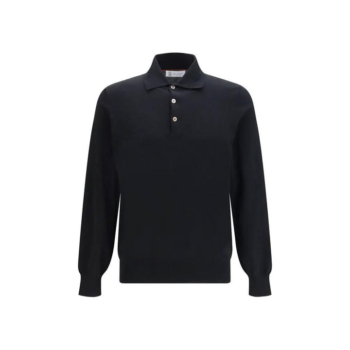Brunello Cucinelli Sample Sale | Brunello Cucinelli Black Cotton Long Sleeve T-Shirt - | Designer outlet