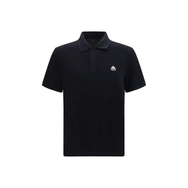 Moose Knuckles Sample Sale | Moose Knuckles Black Cotton Polo Shirt - | Designer outlet