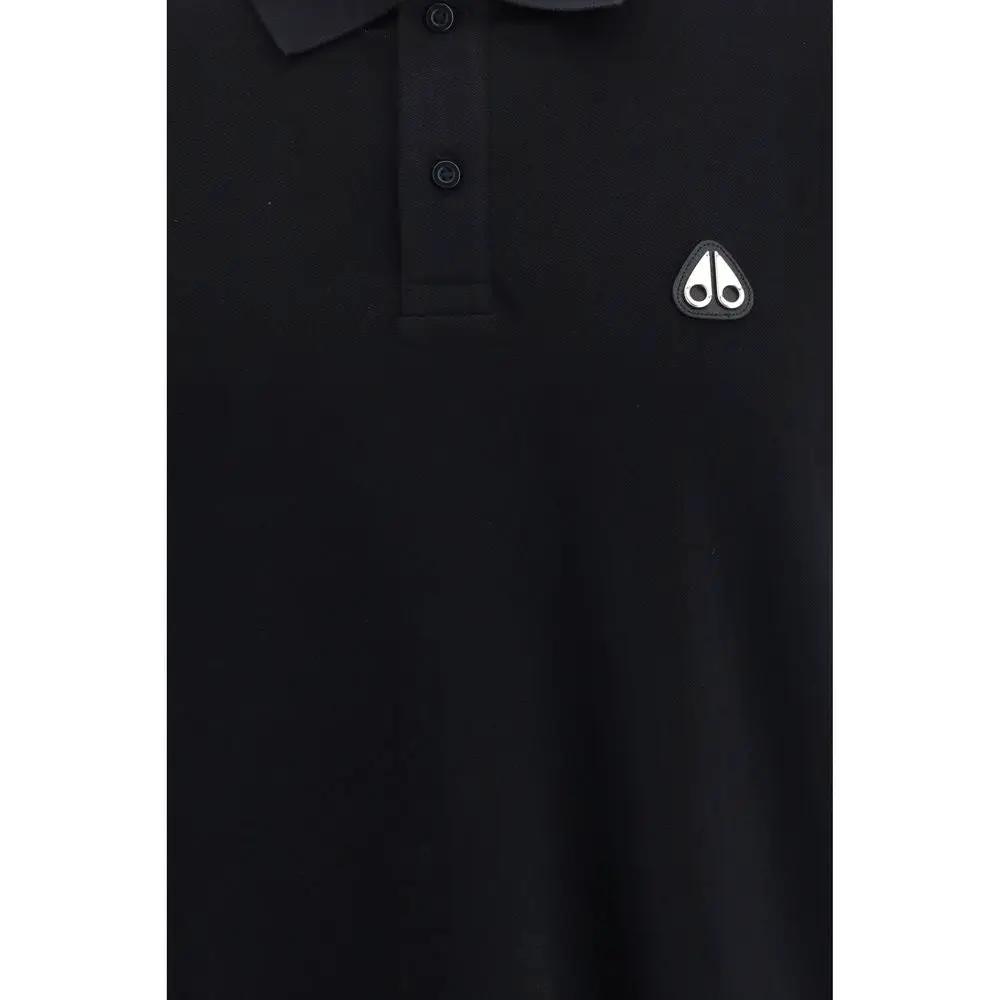 Moose Knuckles Sample Sale | Moose Knuckles Black Cotton Polo Shirt - | Designer outlet