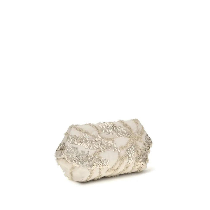 Brunello Cucinelli Sample Sale | Brunello Cucinelli Beige Silk Shoulder Bag - | Designer outlet