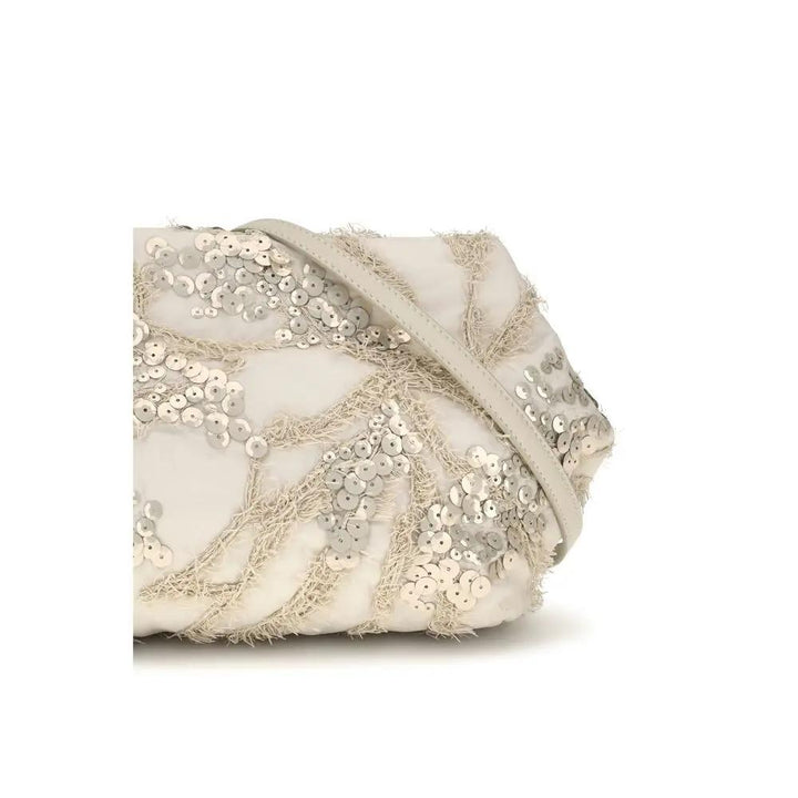 Brunello Cucinelli Sample Sale | Brunello Cucinelli Beige Silk Shoulder Bag - | Designer outlet