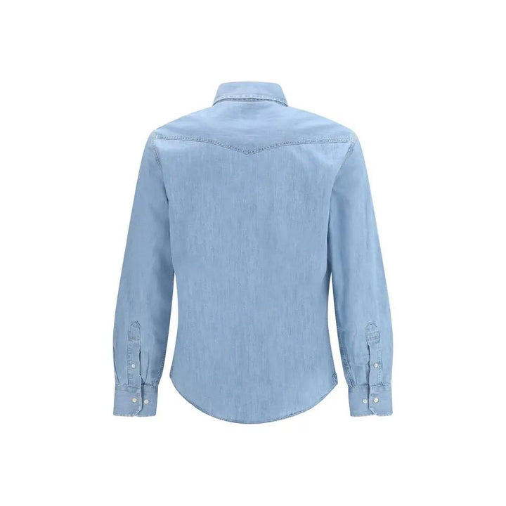 Brunello Cucinelli Sample Sale | Brunello Cucinelli Blue Denim Shirt - | Designer outlet