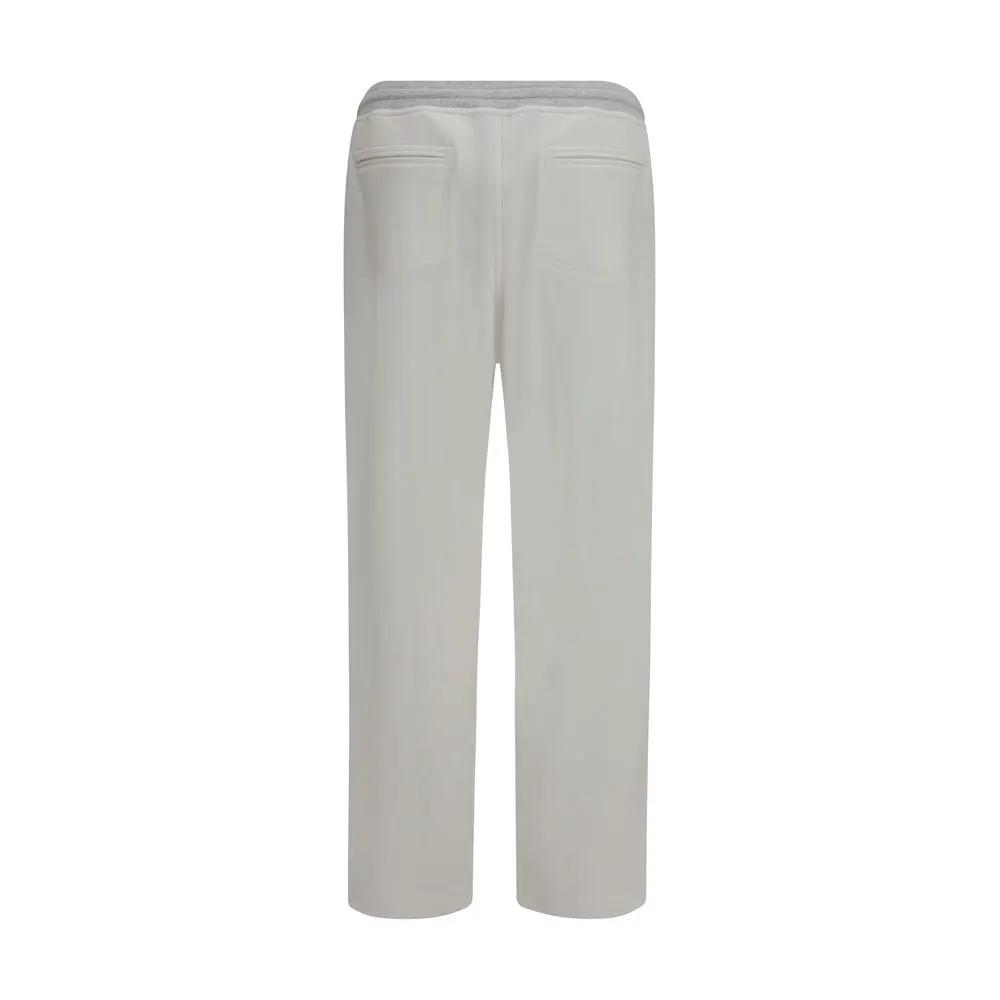 Brunello Cucinelli Sample Sale | Brunello Cucinelli White Cotton Casual Pants - | Designer outlet