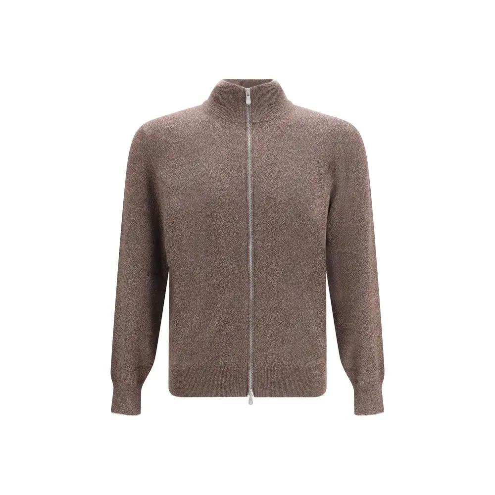 Brunello Cucinelli Sample Sale | Brunello Cucinelli Brown Cashmere Cardigan - | Designer outlet