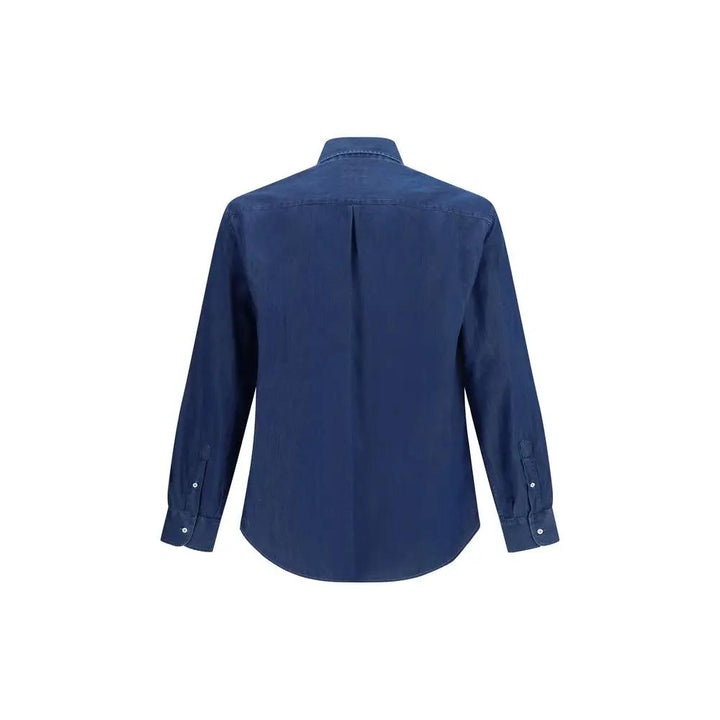 Brunello Cucinelli Sample Sale | Brunello Cucinelli Blue Denim Shirt - | Designer outlet