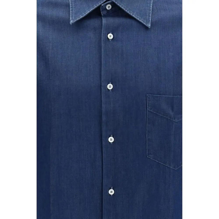 Brunello Cucinelli Sample Sale | Brunello Cucinelli Blue Denim Shirt - | Designer outlet