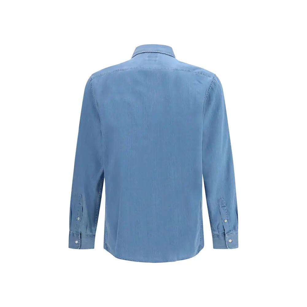 Brunello Cucinelli Sample Sale | Brunello Cucinelli Blue Denim Shirt - | Designer outlet