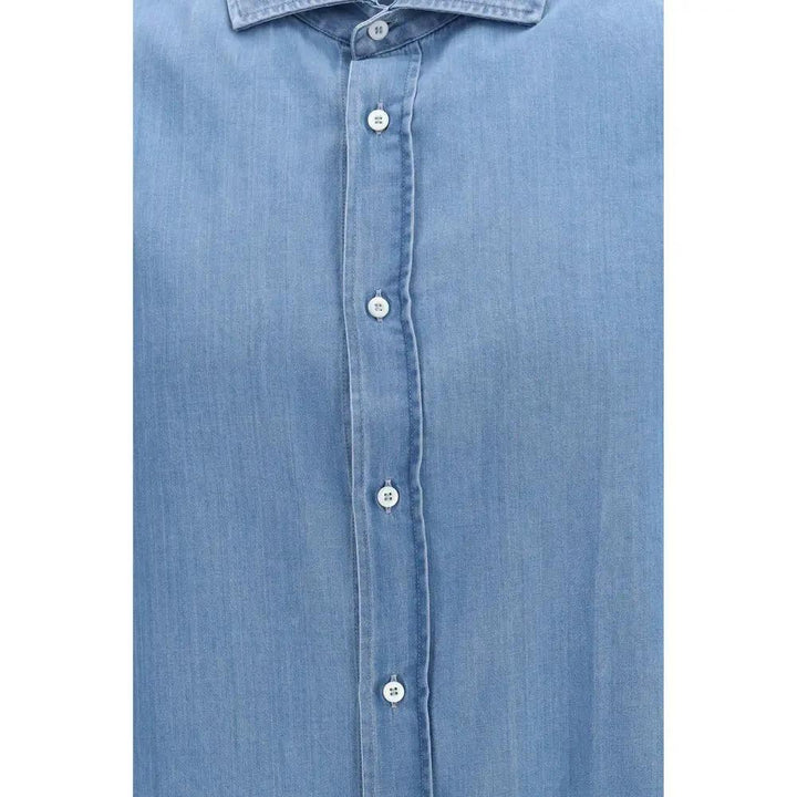 Brunello Cucinelli Sample Sale | Brunello Cucinelli Blue Denim Shirt - | Designer outlet