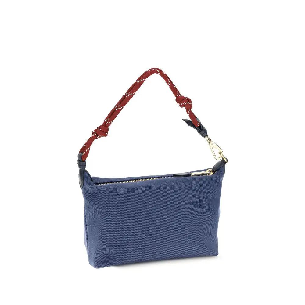 Miu Miu Sample Sale | Miu Miu Blue Cotton Shoulder Bag - | Designer outlet