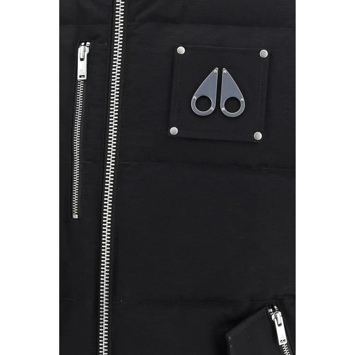 Moose Knuckles Sample Sale | Moose Knuckles Black Cotton Sleeveless Jacket - | Designer outlet