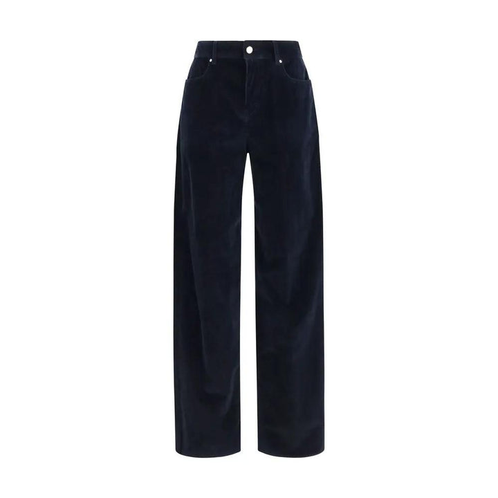Max Mara Sample Sale | Max Mara Blue Cotton Pants - | Designer outlet