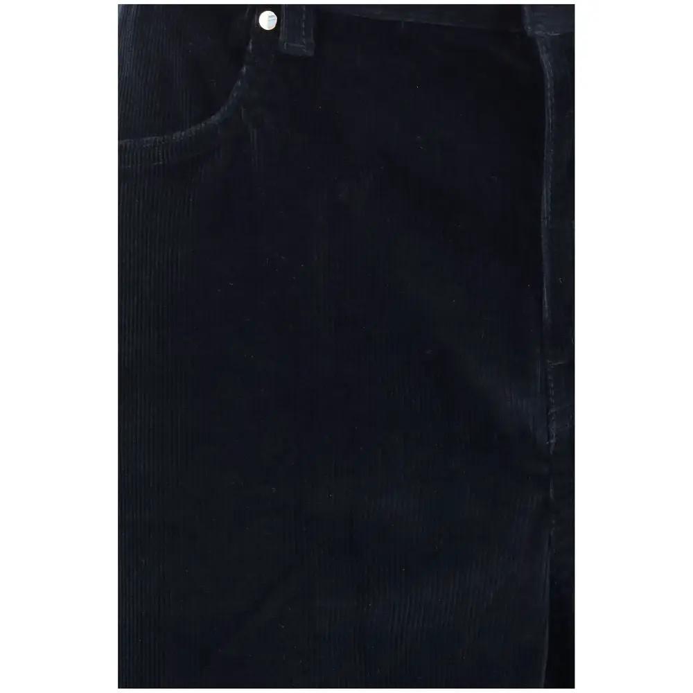 Max Mara Sample Sale | Max Mara Blue Cotton Pants - | Designer outlet