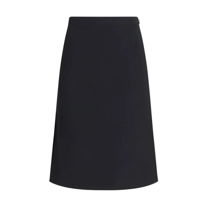 Fendi Sample Sale | Fendi Black Wool Oves Aries Midi Skirt - | Designer outlet