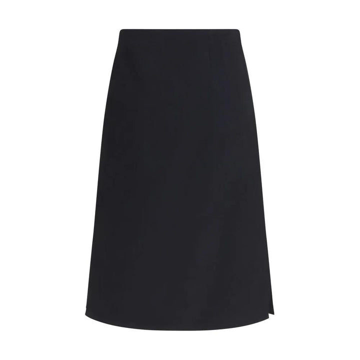 Fendi Sample Sale | Fendi Black Wool Oves Aries Midi Skirt - | Designer outlet