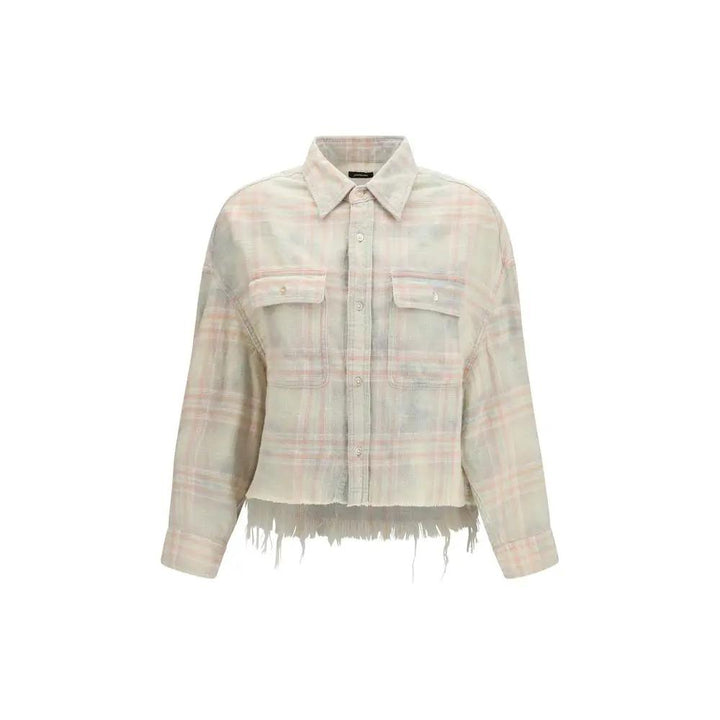 R13 Sample Sale | R13 Beige Denim Shirt - | Designer outlet
