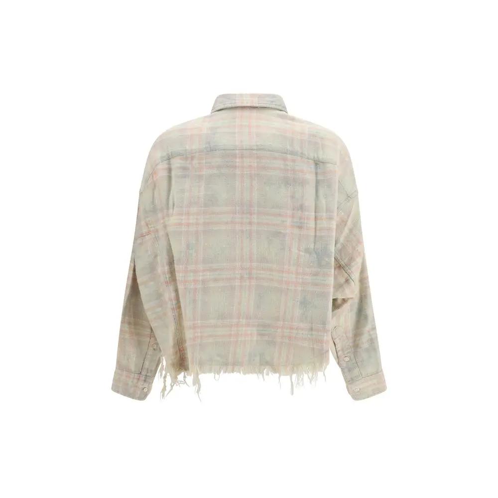 R13 Sample Sale | R13 Beige Denim Shirt - | Designer outlet