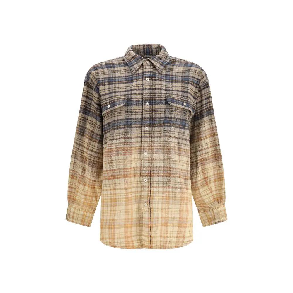 R13 Sample Sale | R13 Multicolor Cotton Pattern Shirt - | Designer outlet
